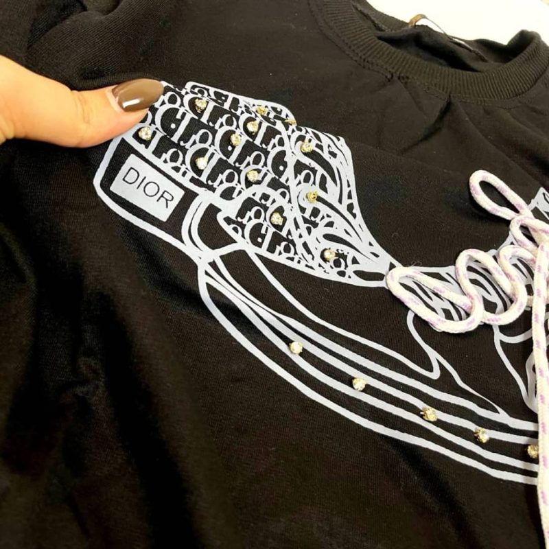 کراپ نگین گلدوزی (پک 6 عددی)