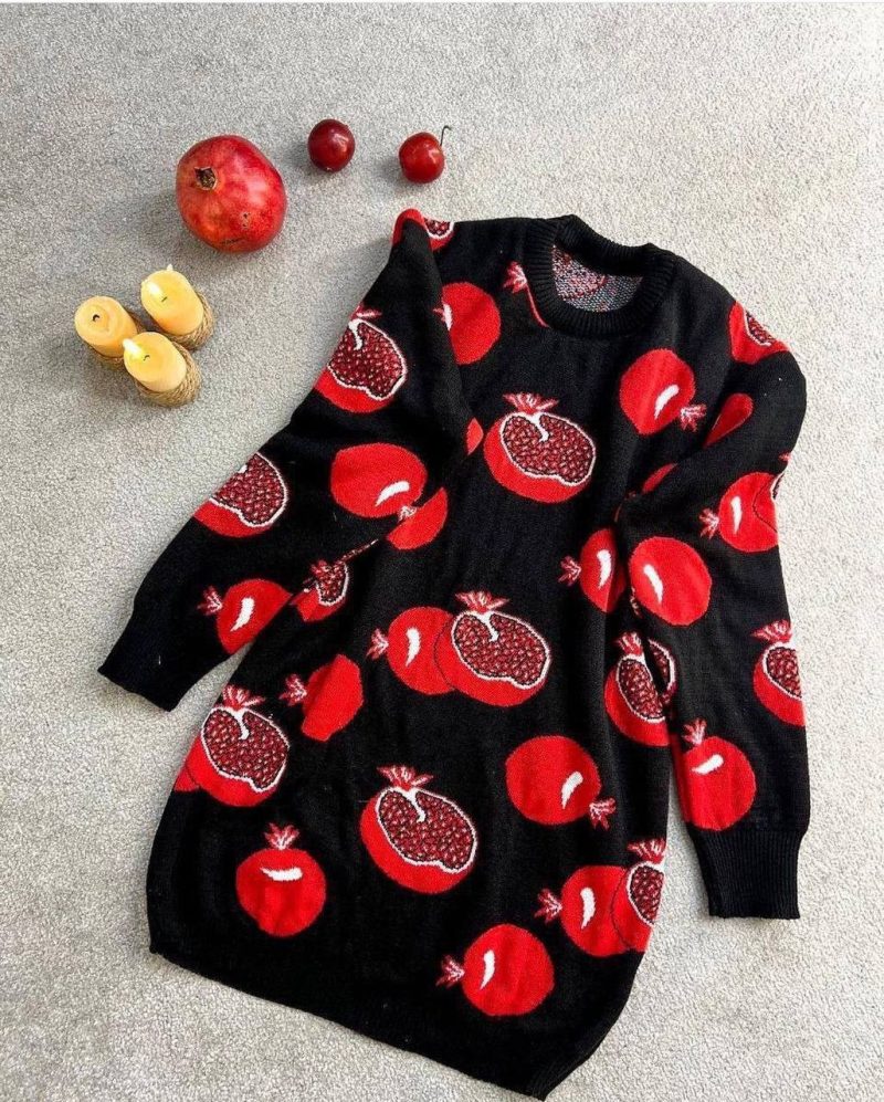 بلوز بافت انار شب یلدا(پک ۶عددی)