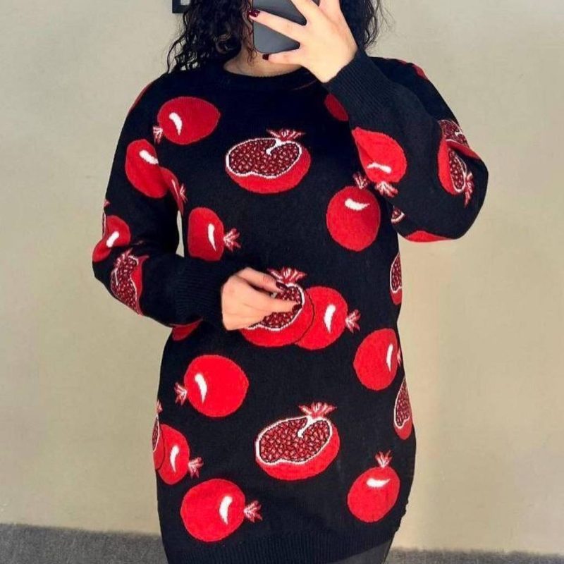 بلوز بافت انار شب یلدا(پک ۶عددی)