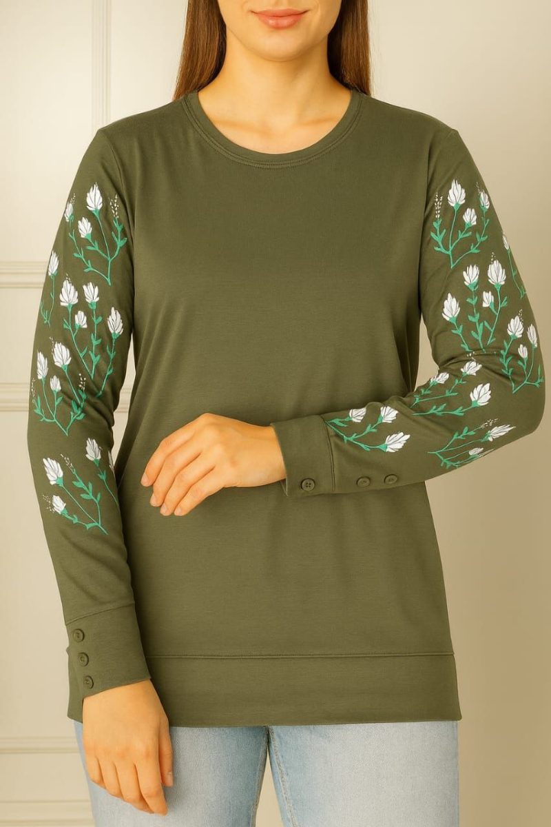 بلور استین دار تمام چاپ گل(پک۷عددی)